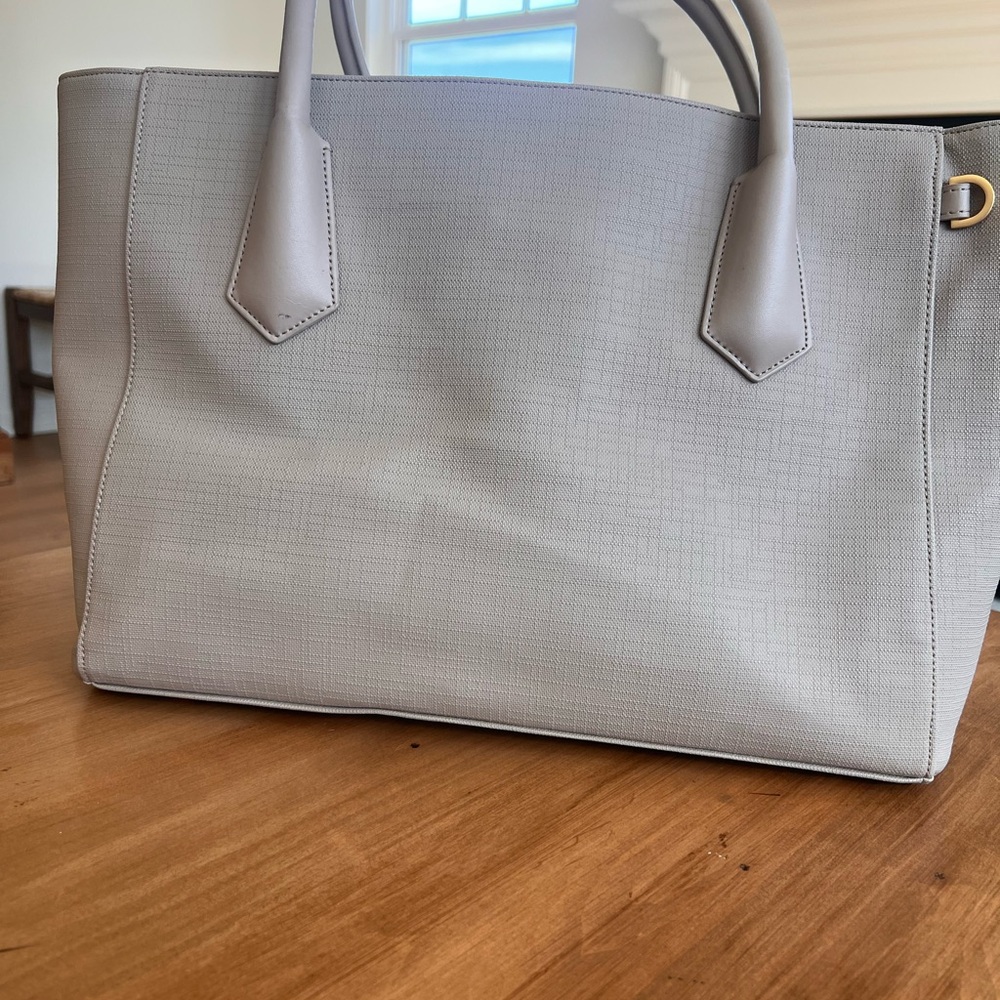 Dagne Dover Soft Gray Tote Bag